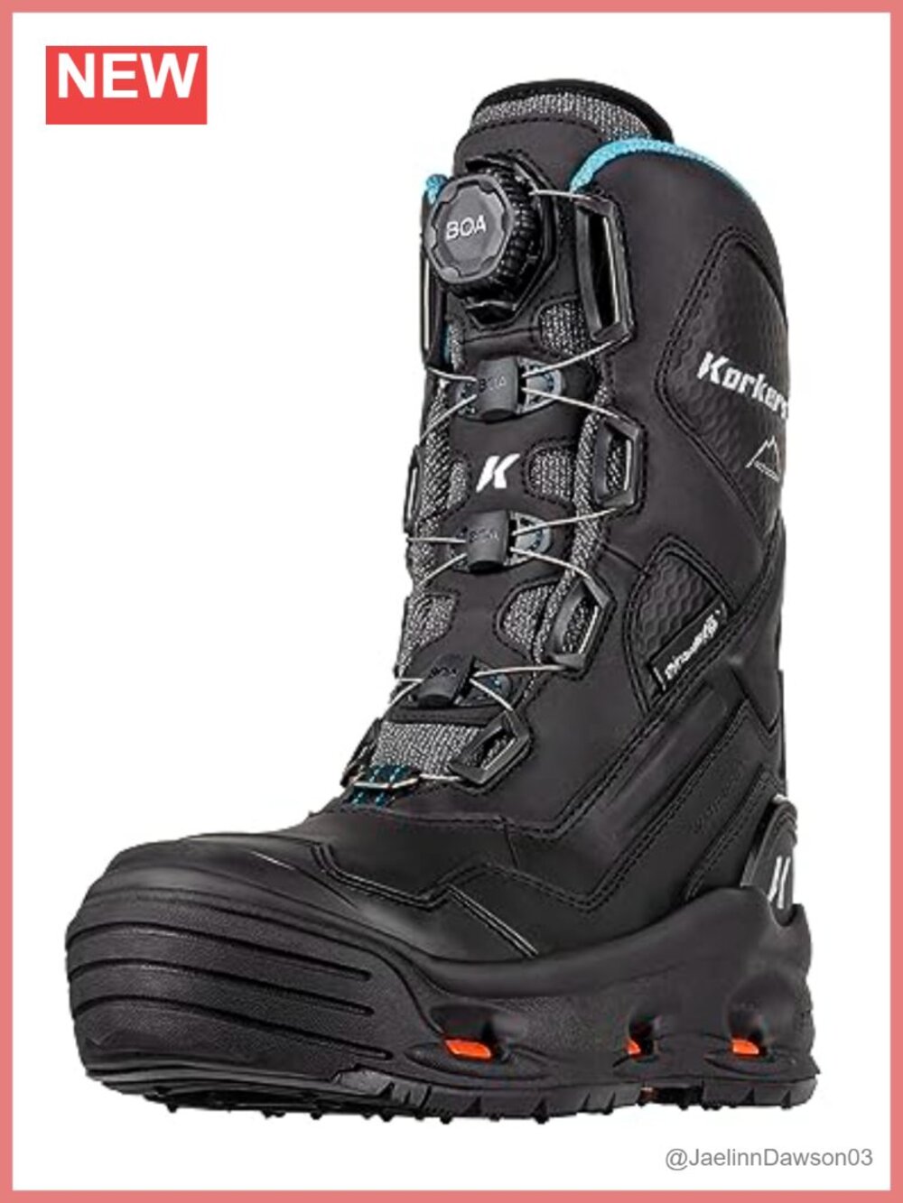 Waterproof Insulated Winter Mid Calf Boot with Interchangeable Soles